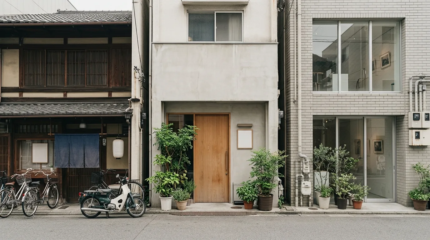 文橫二路上的街屋店面